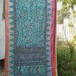 Linen Dupatta (Blue – Full Jaal)