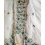 Parsi French knot Hand embroidery Greengrey Suit