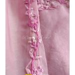 Parsi French knot Hand embroidery pink Suit