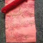 Hand-Embroidered Pure Cotton Suit with Laced Chiffon Dupatta