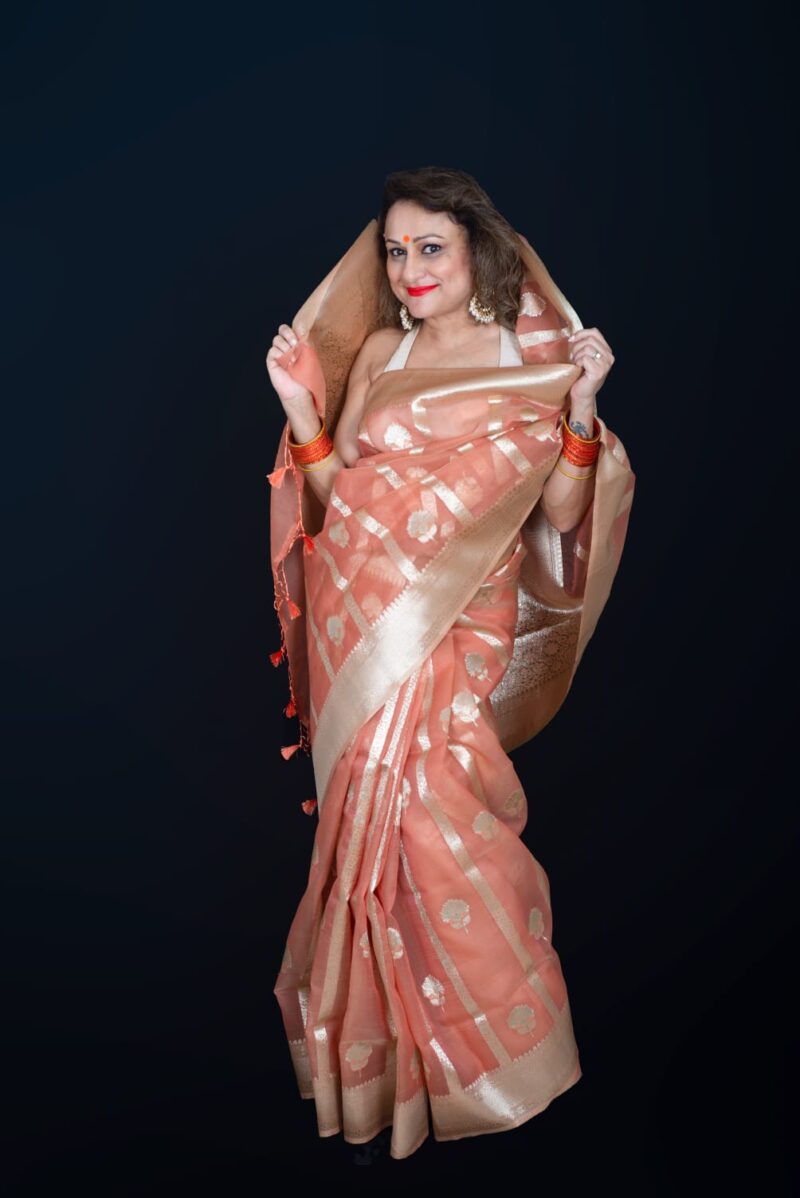 Viscose Tissue Saree - Image 5