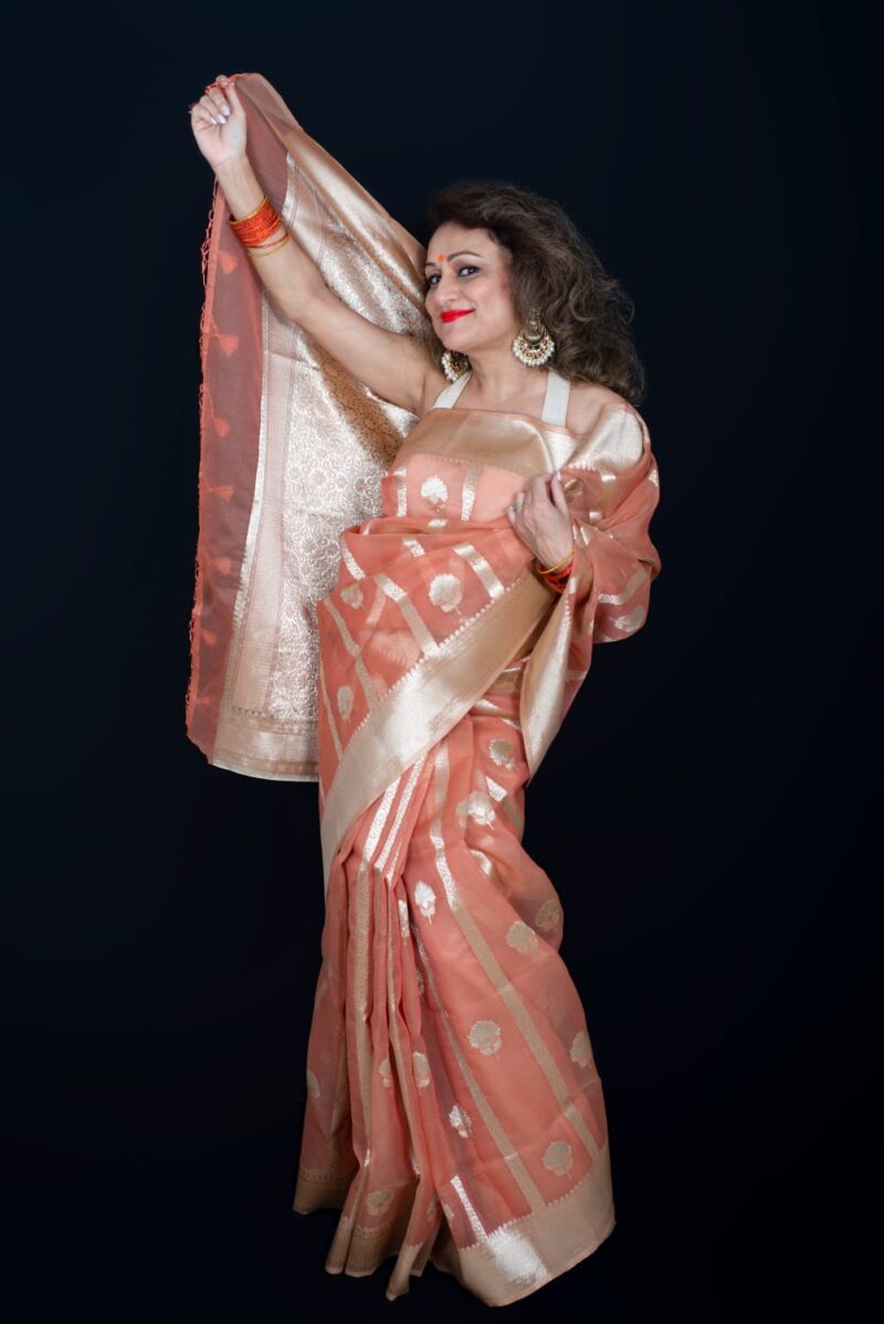 Viscose Tissue Saree - Image 3