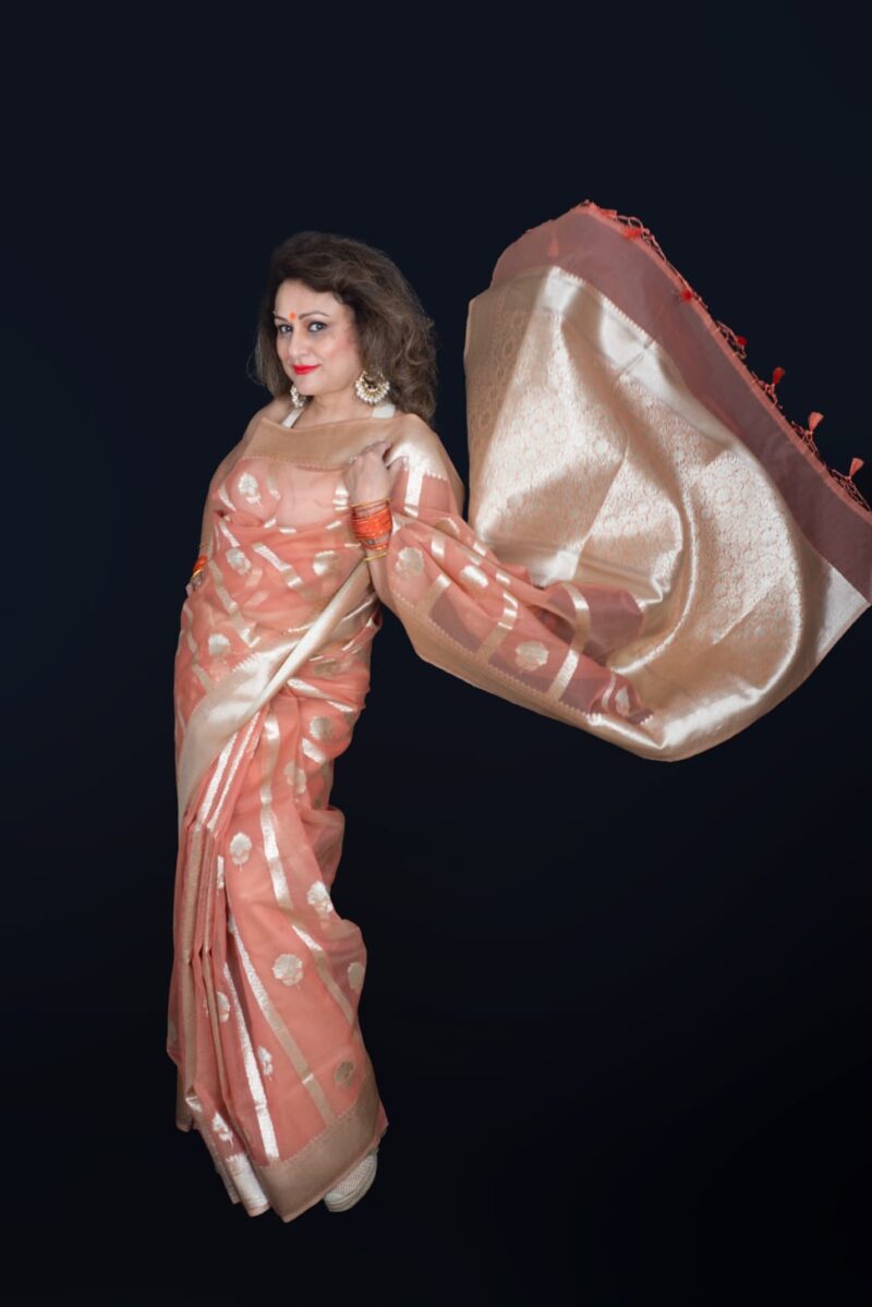 Viscose Tissue Saree - Image 4